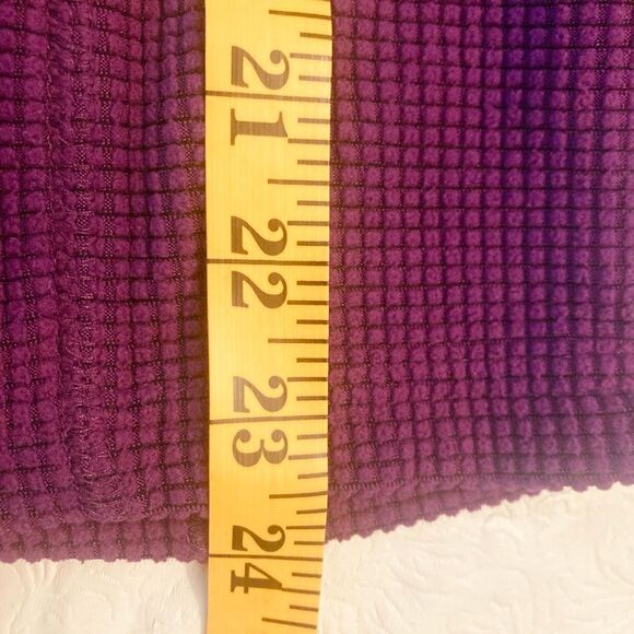 Tangerine Textured Purple Pull On Sweatershirt - Picture 5 of 8